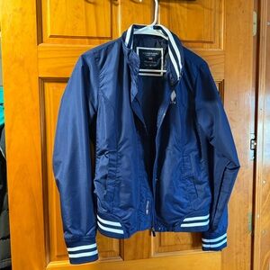 U.S. Polo Assn. Blue Jacket with White Stripes